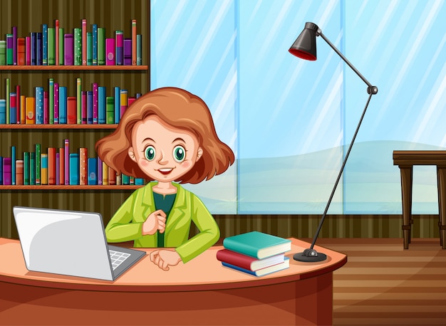 A cartoon image depicting a person sitting at a desk, reading a book under a poorly positioned lamp, straining their eyes. The room is dark, and the lighting is inadequate, highlighting the theme of reading in the dark.