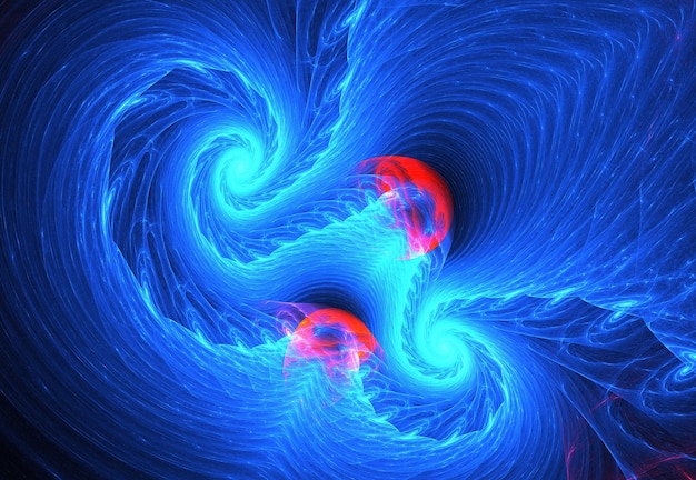A visualization of a wormhole connecting two different points in spacetime, with quantum particles flickering around the entrance, illustrating the quantum nature of spacetime and potential time travel.