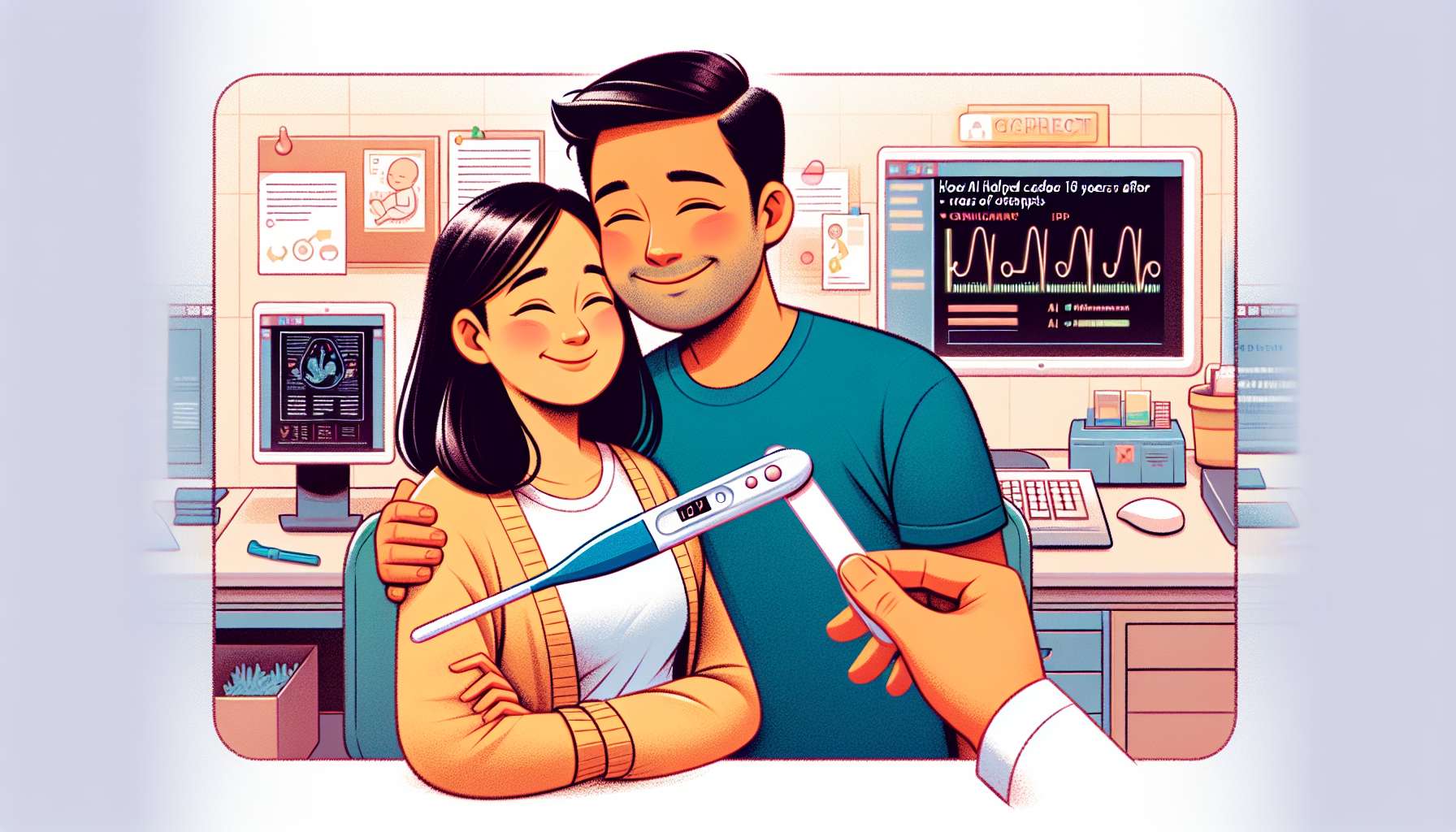 Inteligência Artificial auxilia casal a realizar sonho de ter filhos após 18 anos