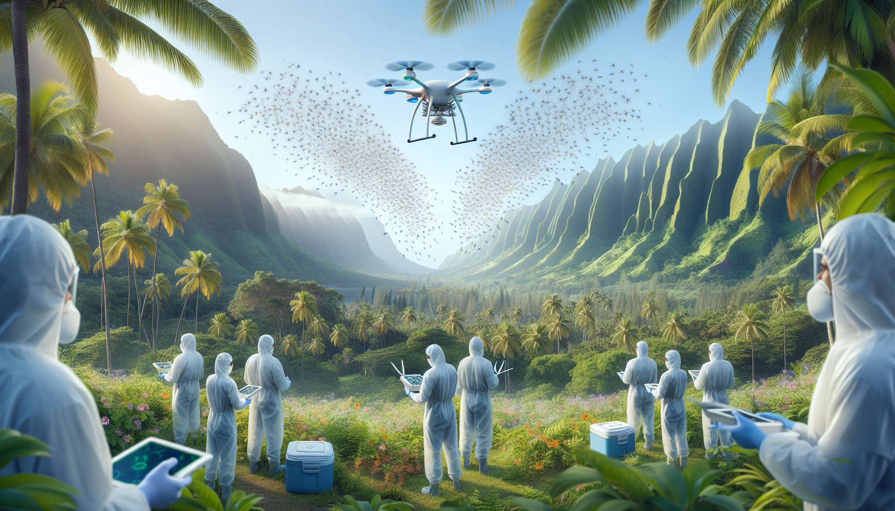 Drones no combate a mosquitos: nova estratégia ecológica no Havaí