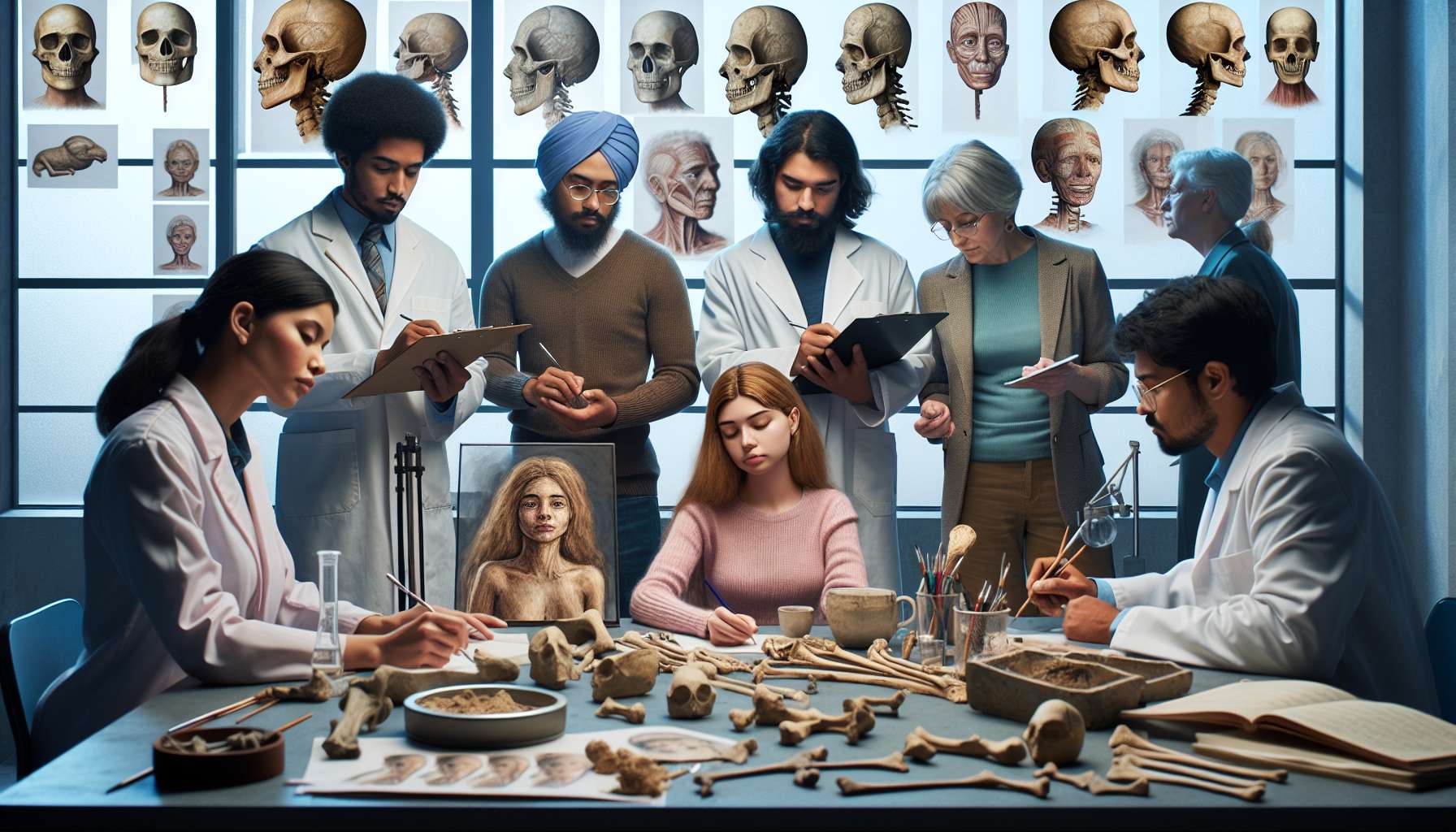 Rosto de mulher pré-histórica ganha vida em recriação por artistas e cientistas