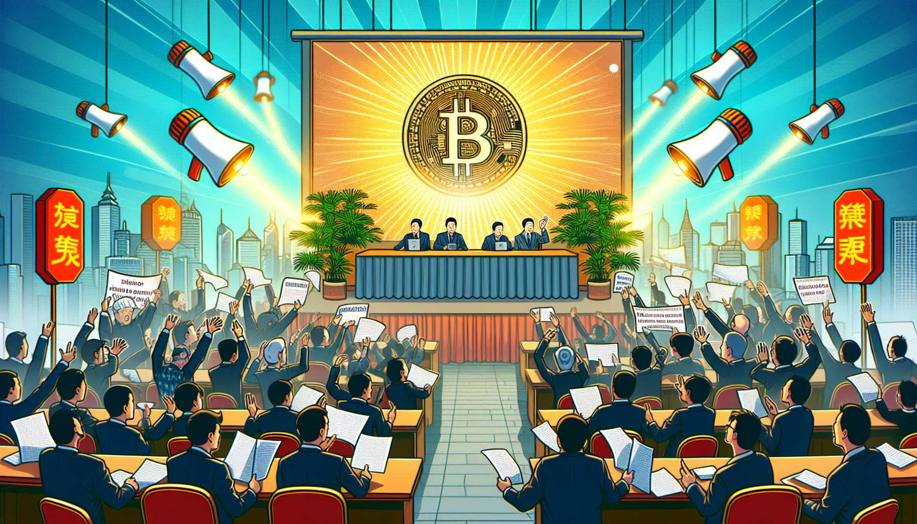 Discurso de Trump causa impacto na ConferĂȘncia Bitcoin Ăsia