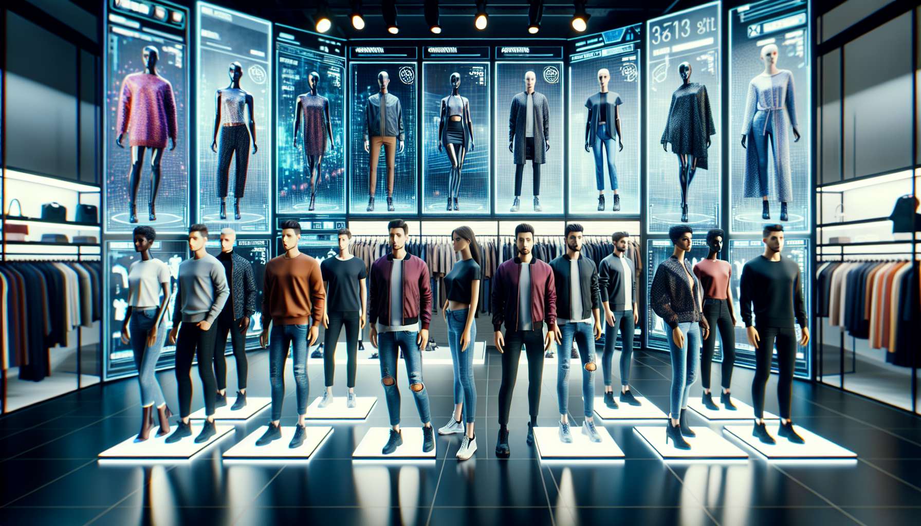 Modelos virtuais com IA revolucionam venda de roupas online