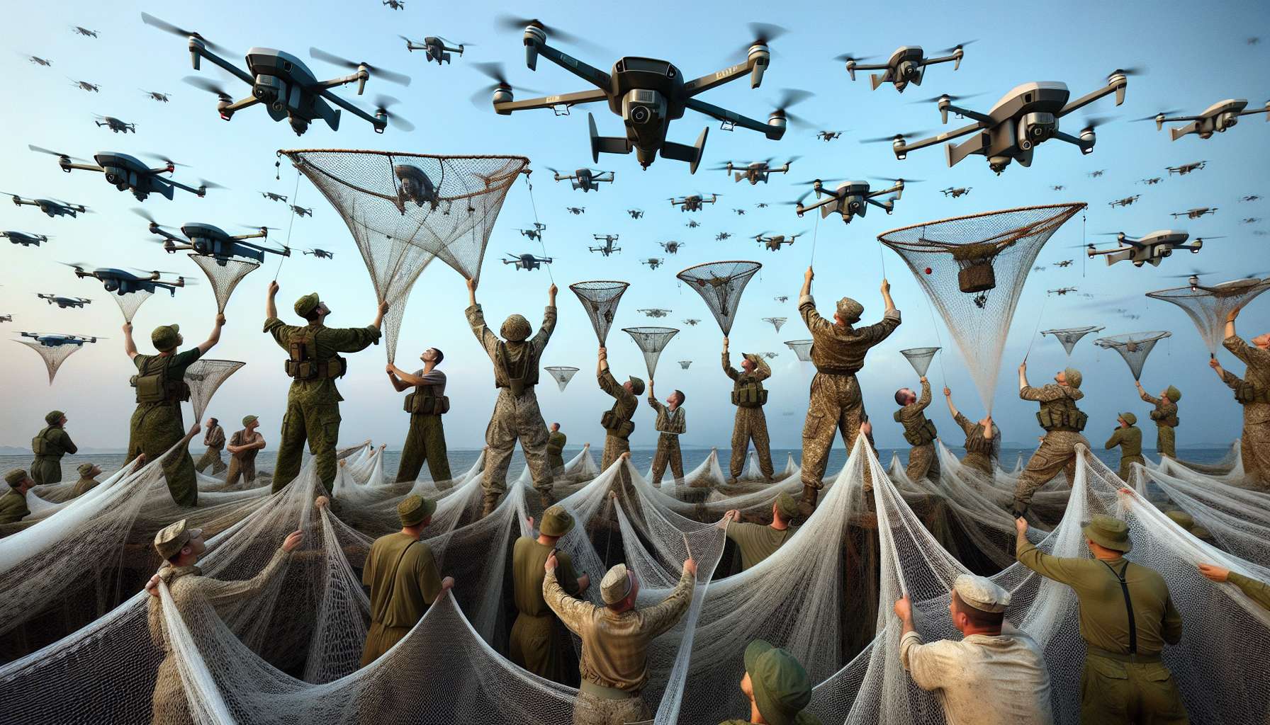 Ucrânia: Redes de Pesca como Defesa Criativa Contra Drones Russos