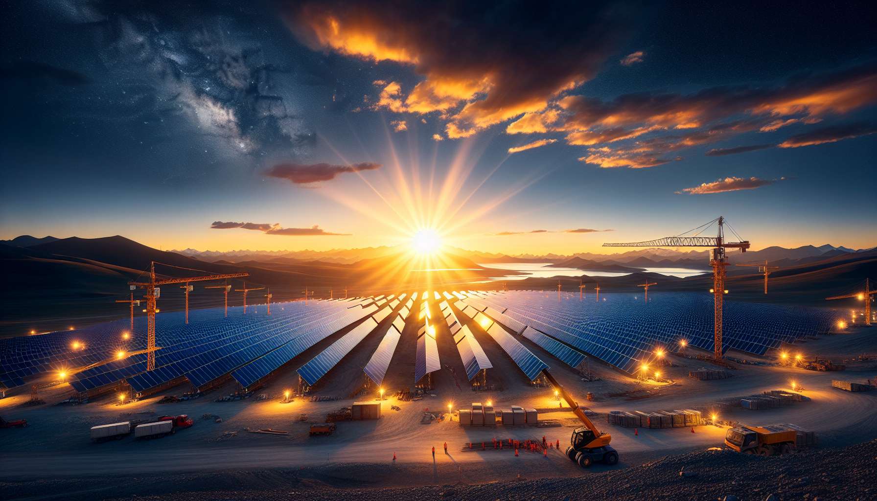 China pronta para inaugurar maior parque solar global na Meseta Tibetana