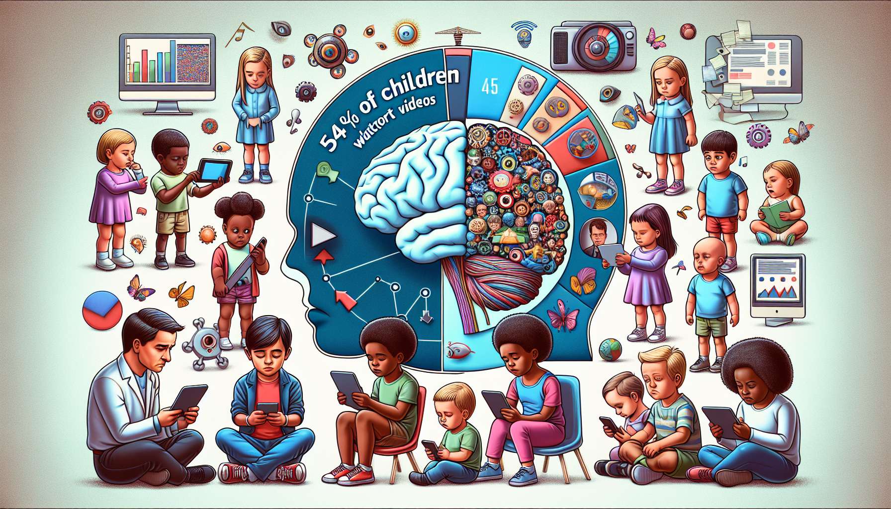 Crianças e vídeos curtos: impacto no cérebro segundo especialistas
